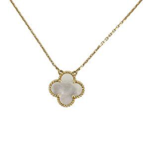 Van Cleef & Arpels Vintage Alhambra Yellow gold shell Necklace